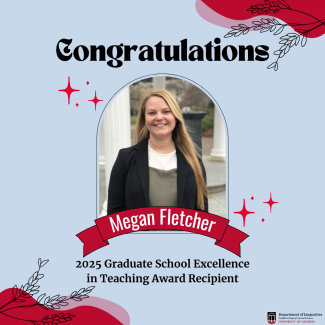 2025 Graduate School Excellence in Teaching Award - Megan Fletcher