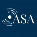 Acoustical Society of America Logo with Blue background and White Text